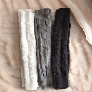 Bundle of 3 thumb hole arm/wrist warmers